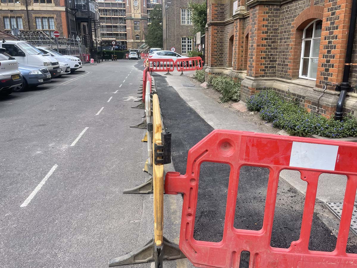 Groundworks reinstatement at Downing College Cambridge