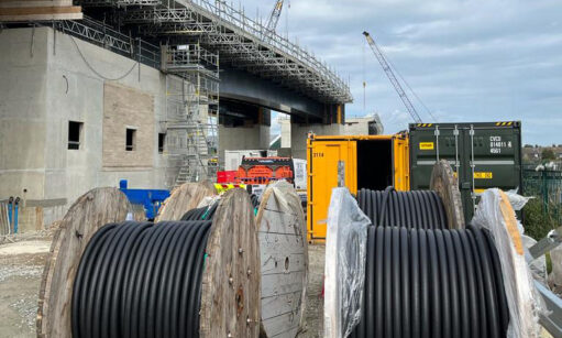 Cable pulling and laying for Gull Wing Bridge in Lowestoft