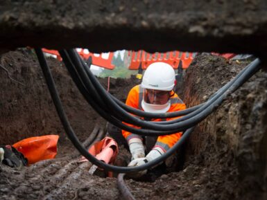 HV LV cable laying